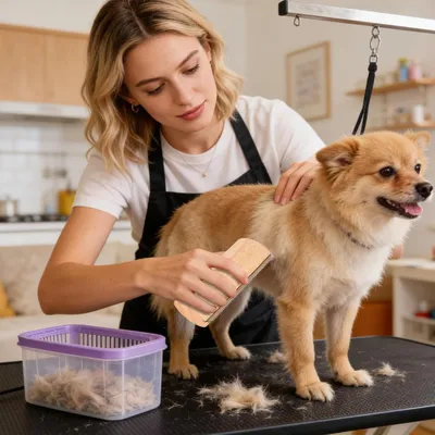 Brosse pelage bois animaux compagnie Outil De-Shedding sous-poil chiens les Brosse pelage bois animaux compagnie Outil De-Shedding sous-poil chiens les