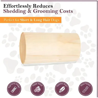 Brosse pelage bois animaux compagnie Outil De-Shedding sous-poil chiens les Brosse pelage bois animaux compagnie Outil De-Shedding sous-poil chiens les