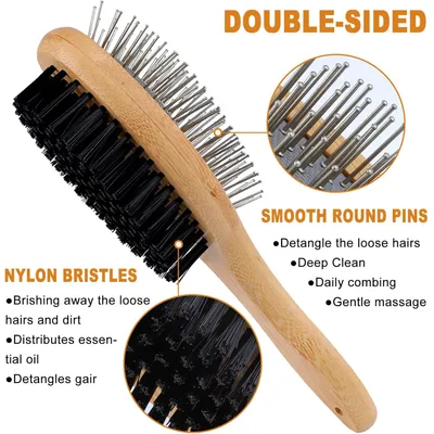 HausPets Brosse double face massage chien/chat HausPets Brosse double face massage chien/chat