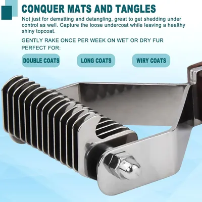 HausPets Brosse Coat King anti-poils tous types HausPets Brosse Coat King anti-poils tous types