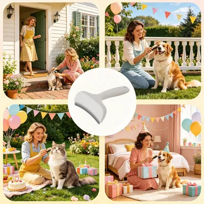HausPets Peigne Démêlant Chien Chat Acier Inoxydable HausPets Peigne Démêlant Chien Chat Acier Inoxydable
