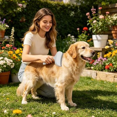 HausPets Peigne Démêlant Chien Chat Acier Inoxydable