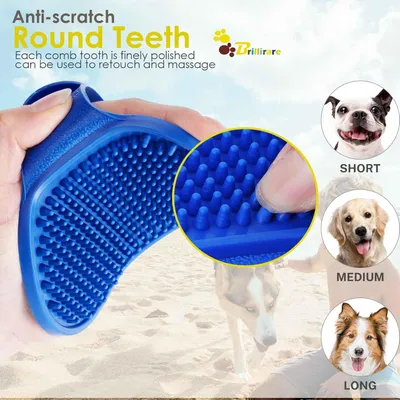 HausPets 2 brosses bain silicone poignée réglable HausPets 2 brosses bain silicone poignée réglable