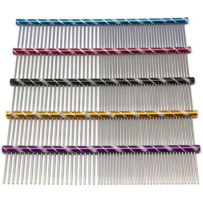 Meetory Toilettage dos métal 16 cm Aléatoire Peigne chien Pet Cat Peigne en