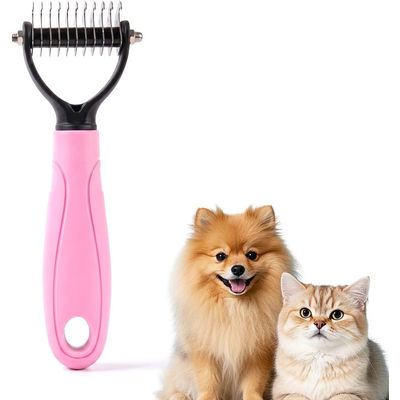 HausPets Brosse pro poil long rose démêlage S