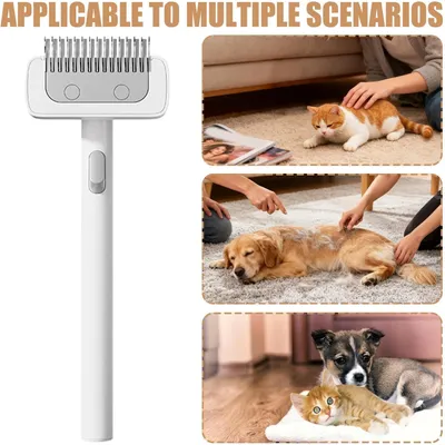 HausPets Brosse long manche démêlante sous-poil HausPets Brosse long manche démêlante sous-poil