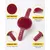 HausPets Lot 5 brosses anti-mue couleurs vives HausPets Lot 5 brosses anti-mue couleurs vives