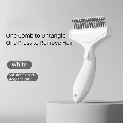 HausPets Brosse Démêlante Blanc Chien Chat Épression