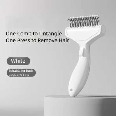 HausPets Brosse Démêlante Blanc Chien Chat Épression HausPets Brosse Démêlante Blanc Chien Chat Épression