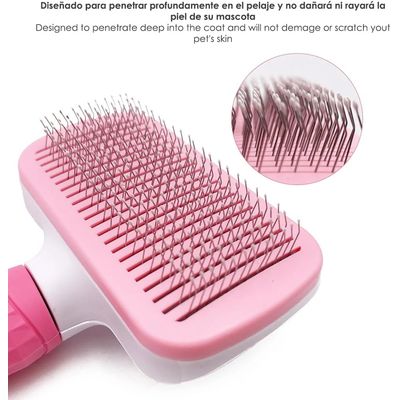 Brosse Rose Chiens Chats, Brosses Animaux Compagnie Longs Courts, des les