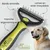 HausPets Brosse double lame pro sous-poil nœuds