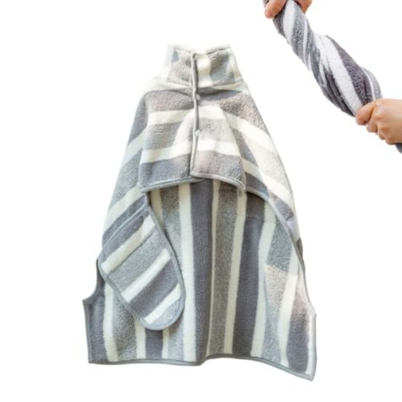 HausPets Bademantel Hund Mikrofaser Absorbierend