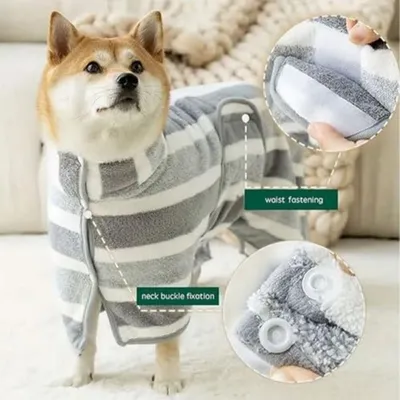 HausPets Bademantel Hund Mikrofaser Absorbierend HausPets Bademantel Hund Mikrofaser Absorbierend