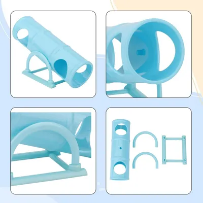 HausPets Tunnel Wippe Hamster blau Plastik Spielzeug HausPets Tunnel Wippe Hamster blau Plastik Spielzeug