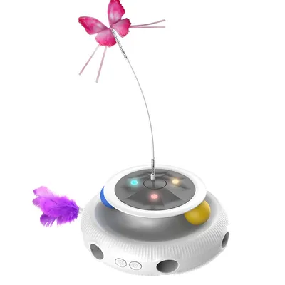 HausPets Jouet interactif chat (papillon, balle, plumes ) 3 fonctions HausPets Jouet interactif chat (papillon, balle, plumes ) 3 fonctions