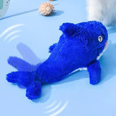 HausPets poisson électrique oscillant USB chat chien interactif Bleu HausPets poisson électrique oscillant USB chat chien interactif Bleu
