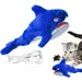 HausPets wackelnder Fisch USB interaktiv für Katzen und Hunde Blau