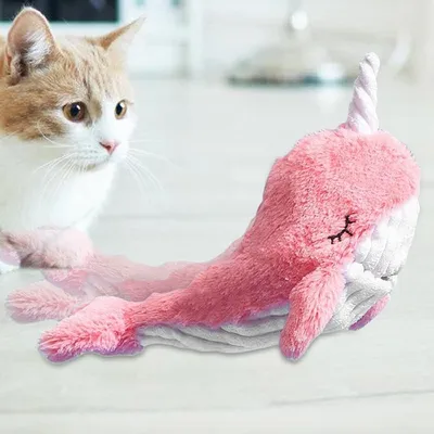 HausPets poisson électrique oscillant USB chat chien interactif Rose HausPets poisson électrique oscillant USB chat chien interactif Rose