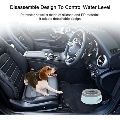 HausPets bol chien anti renversement antidérapant voiture voyage bleu