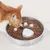 HausPets Comedero de acero inoxidable de alimentación lenta gatos perros