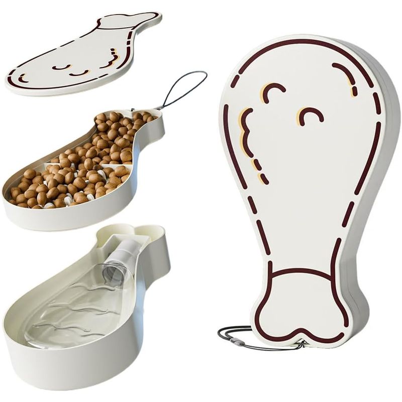 HausPets gourde chien portable multifonction gamelle intégrée voyage