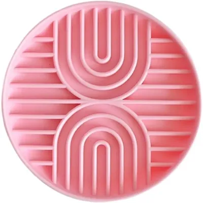 HausPets Bol à Lécher Silicone Poisson Anti-Glouton pour Chien
