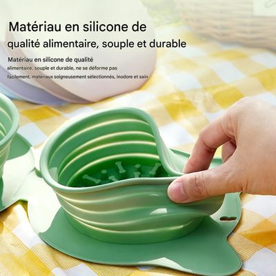 HausPets Double gamelle pliable pour chiens et chats