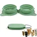 HausPets Double gamelle pliable pour chiens et chats