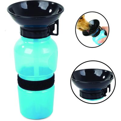 HausPets gourde chien 0 5 L bol intégré voyage couleur aléatoire