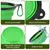 HausPets Set 2 Faltnäpfe 350ml Karabiner Hunde Katzen blau grün
