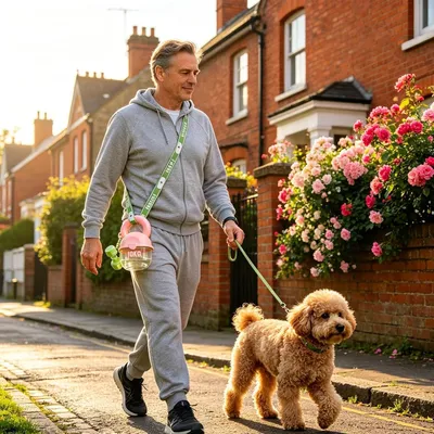 HausPets gourde voyage chien bol étanche sangle distributeur extérieur