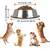 HausPets Lot de 2 Gamelles Inox Antidérapantes pour Chien Moyen/Grand HausPets Lot de 2 Gamelles Inox Antidérapantes pour Chien Moyen/Grand
