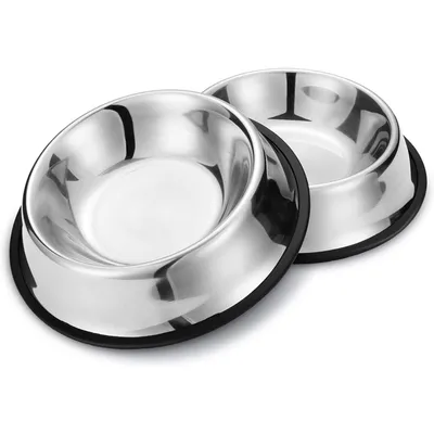 HausPets Lot de 2 Gamelles Inox Antidérapantes pour Chien Moyen/Grand HausPets Lot de 2 Gamelles Inox Antidérapantes pour Chien Moyen/Grand