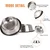 HausPets Lot de 2 Gamelles Inox Antidérapantes pour Chien Moyen/Grand HausPets Lot de 2 Gamelles Inox Antidérapantes pour Chien Moyen/Grand
