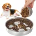HausPets Gamelle Anti-Glouton Acier Inoxydable pour Chien et Chat