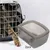 HausPets lot 2 gamelles chien cage anti déversement petits chiens gris