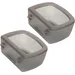 HausPets lot 2 gamelles chien cage anti déversement petits chiens gris
