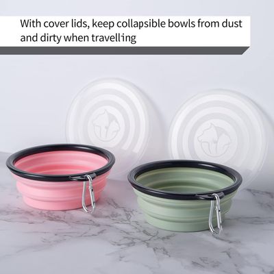 HausPets bol chien pliable couvercle hauteur réglable léger rando camping