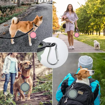 HausPets bol chien pliable couvercle hauteur réglable léger rando camping