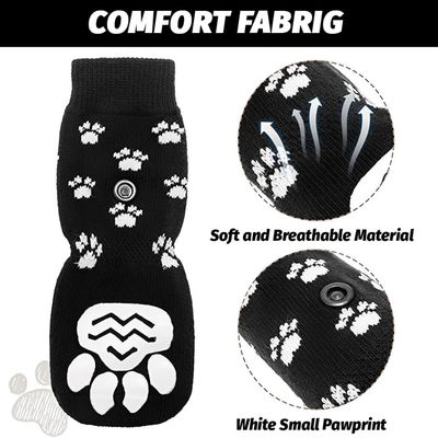 HausPets Paquete de 2 pares de calcetines antideslizantes para perros (M)