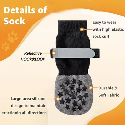 HausPets Calcetines antideslizantes para perros XL