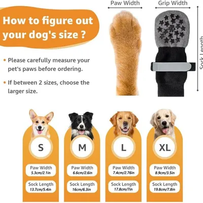 HausPets Calcetines antideslizantes para perros XL