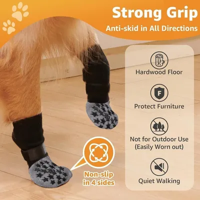 HausPets Calcetines antideslizantes para perros XL