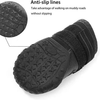 HausPets Botas de protección Black Dog #8