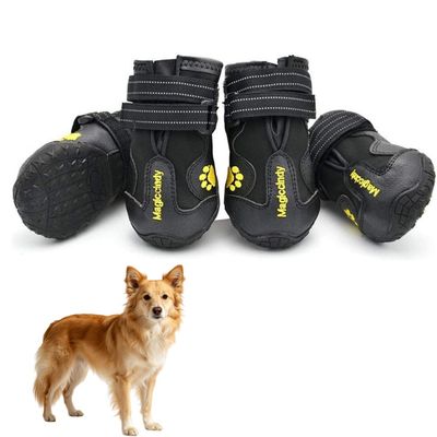HausPets Bottes Protection Chien Noir 8#