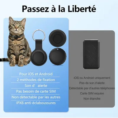 Hausofpets Collier GPS pour chien et chat