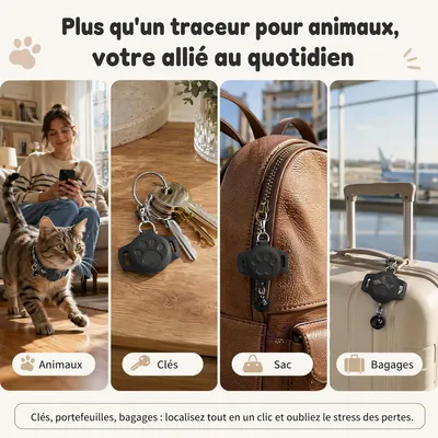 Collier GPS chat chien sans carte SIM localisation temps réel étanche Collier GPS chat chien sans carte SIM localisation temps réel étanche