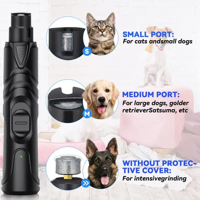 Lime griffe chien électrique LED 2 vitesses rechargeable