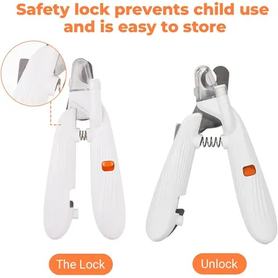 Coupe griffe chien chat LED anti éclaboussures Coupe griffe chien chat LED anti éclaboussures