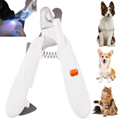 Coupe griffe chien chat LED anti éclaboussures Coupe griffe chien chat LED anti éclaboussures